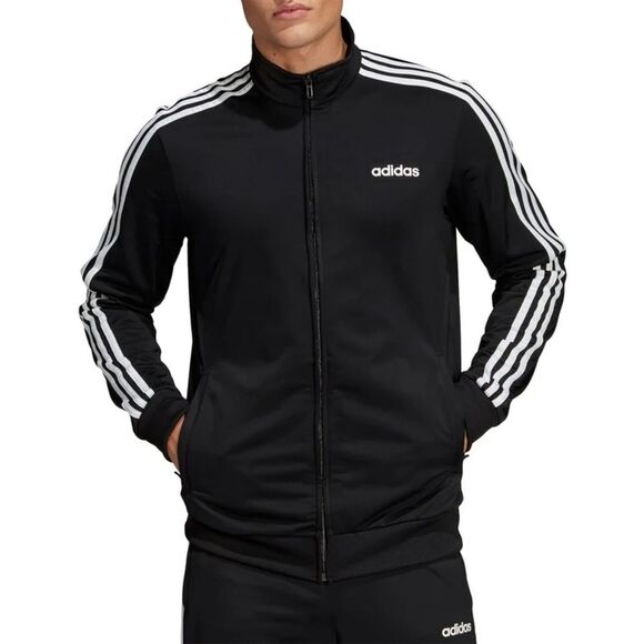 Adidas XL Men's Essentials 3-Stripes Tricot Classic stripes Track Jacket - Picture 1 of 6